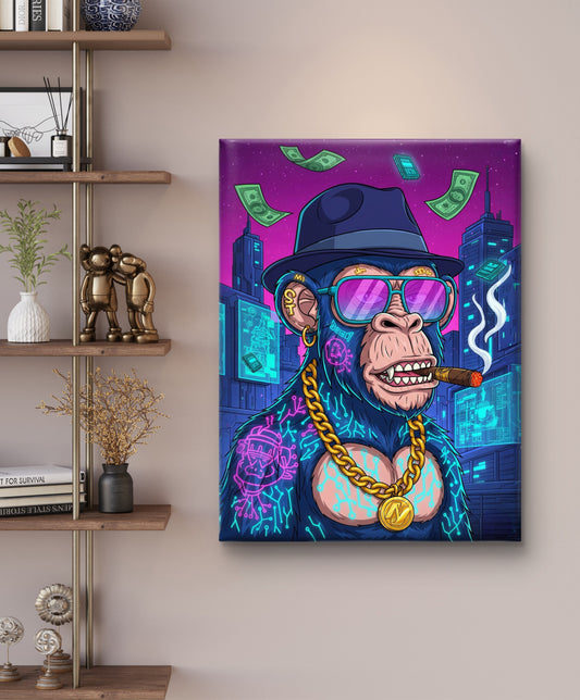 SWAG APE/MONKEY CANVAS PAINTING