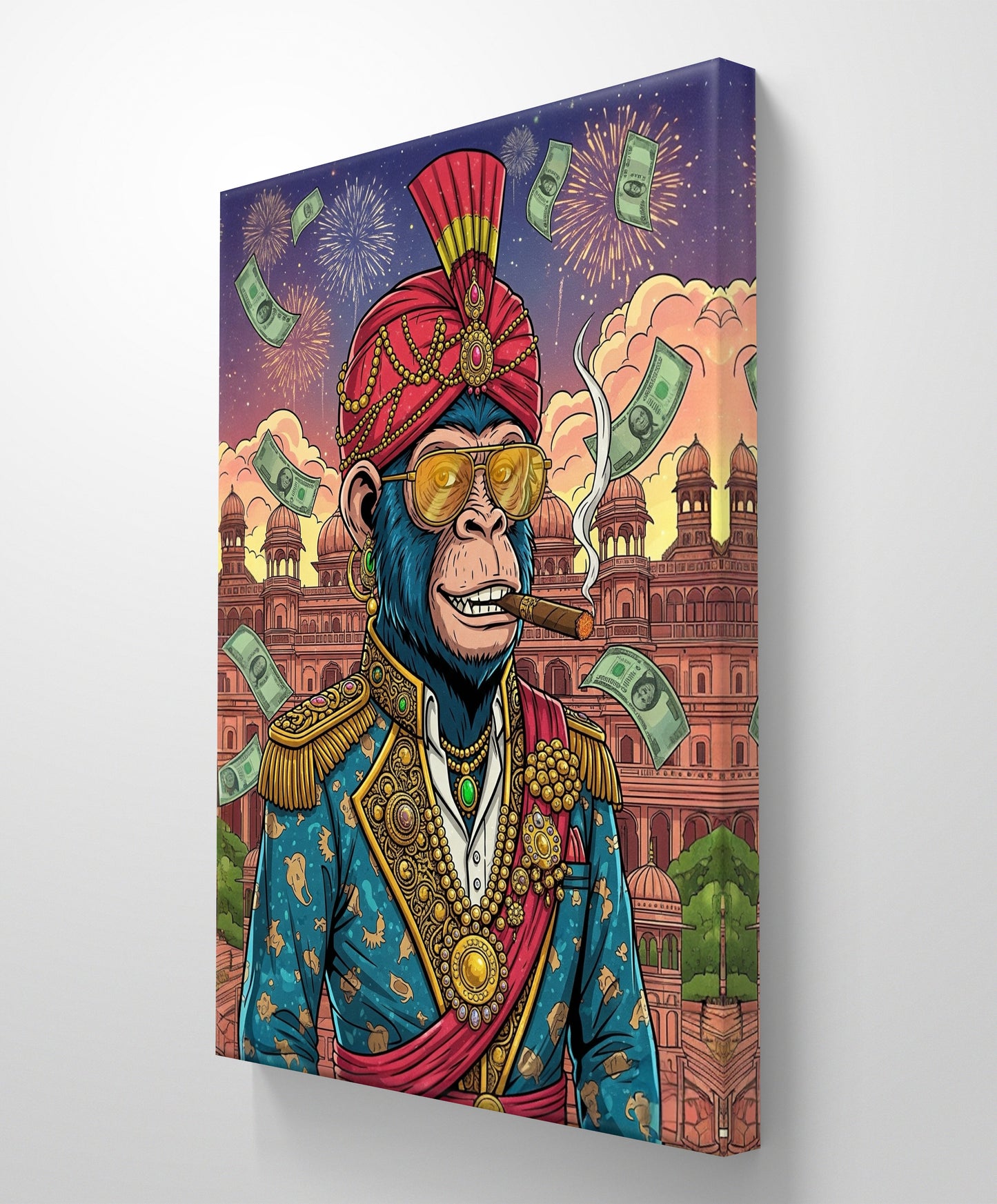 “The Majestic Monkey Maharaja” - CANVAS PAINTING