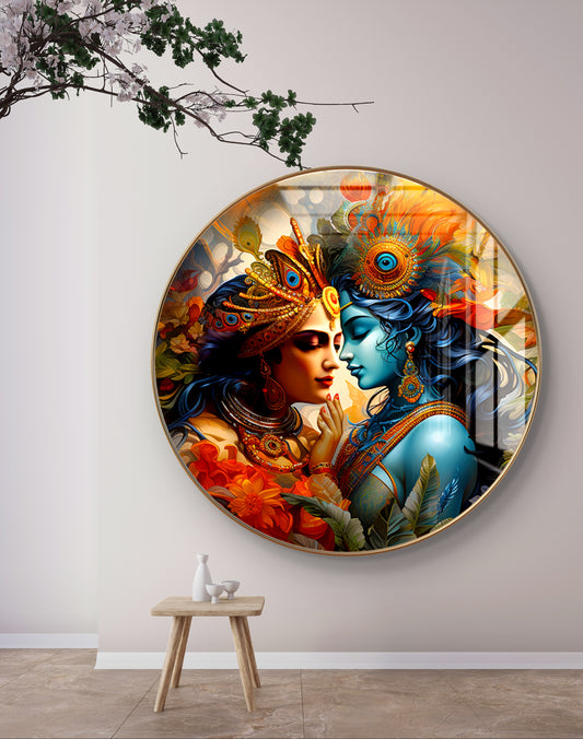 Round passionate love RK crystal resin