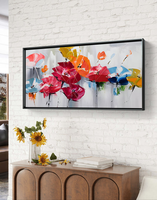 ABSTRACT FLORAL ART PAINTING